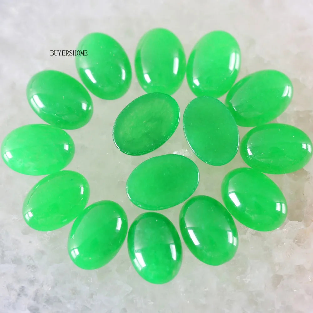 18x13MM Oval Natural Lapis Zoisite Crystal CAB Cabochon For Making Neckalce Pendant Earrings 10Pcs