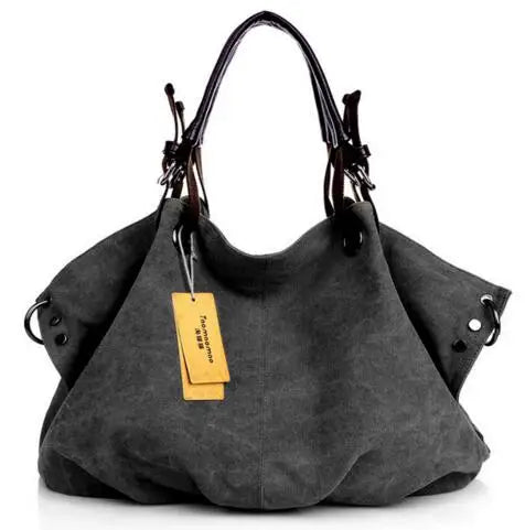 Women's Large Capacity Canvas Tote Bag Casual Crossbody Shoulder Messenger Bag for Daily Commute And Travel