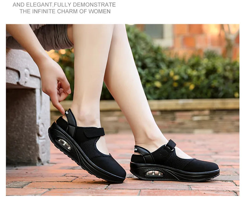 CEYANEAOSummer Fashion Nurse Shoes Ladies Air Cushion White Sneakers Women Platform Shoes 2018 New Lolita Shoes Swing E1038