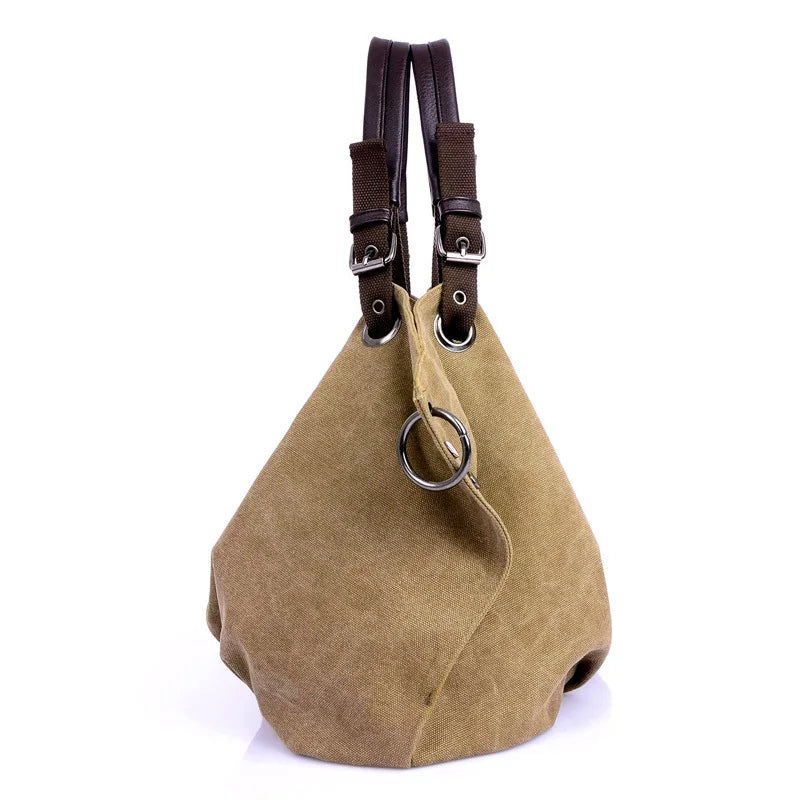 Women's Large Capacity Canvas Tote Bag Casual Crossbody Shoulder Messenger Bag for Daily Commute And Travel