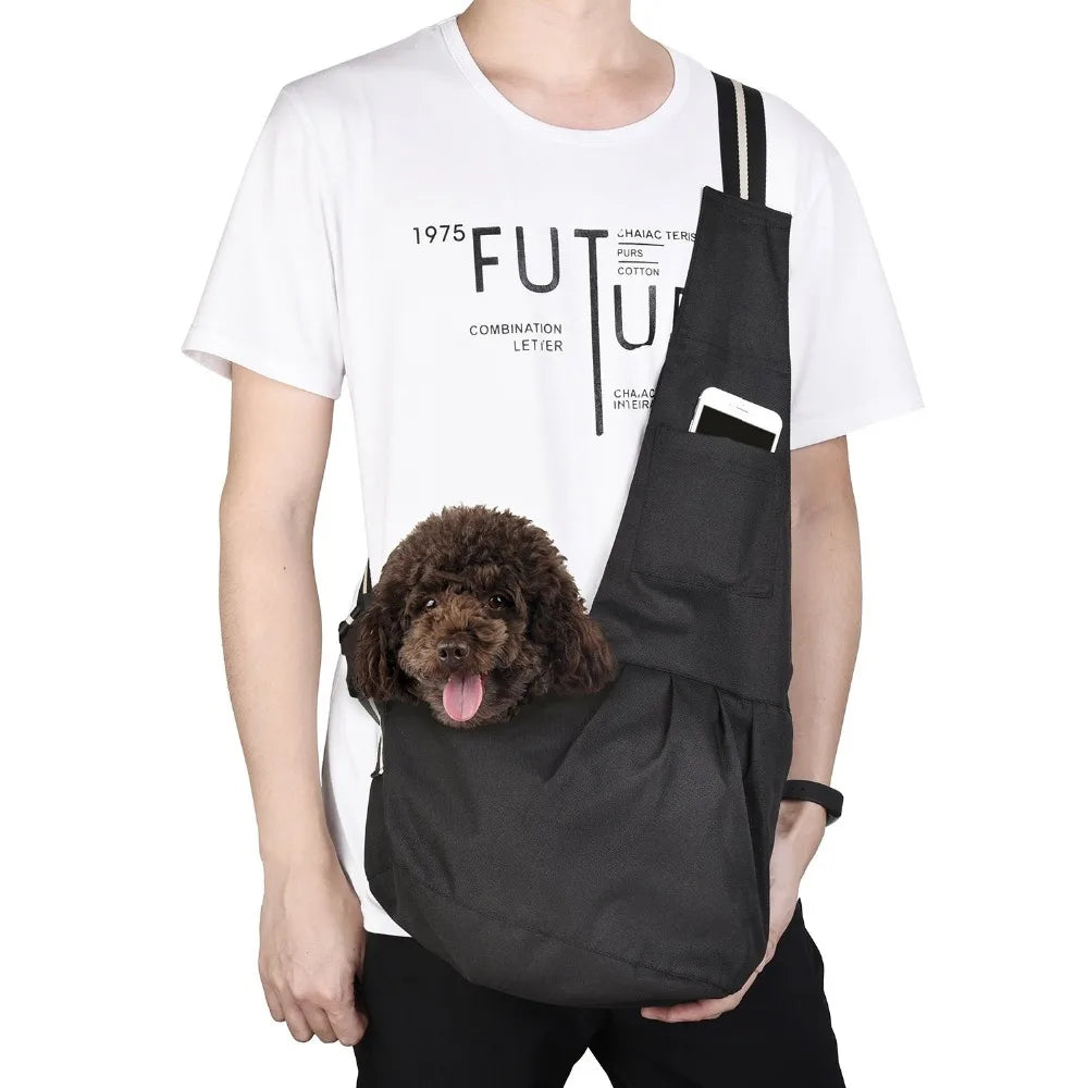 Pet Sling Carrier for Small Dogs Cat Carrier Adjustable Tote Shoulder Sling Bags Single-Shoulder Carrier Backpack Holder BG0152