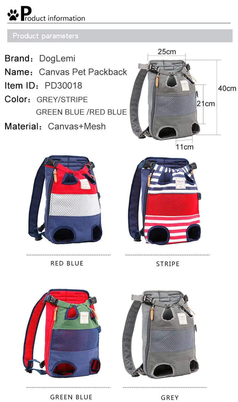 Pet dog cat carrier backpack travel carrier front chest large portable bags for pet outdoor transportin mochila para perro