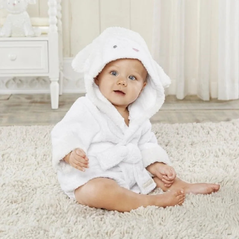 Blue Shark Baby Bath Towels Mouse Newborn Blanket Bedding Swaddle Animal Bebe Bathrobe Hooded Bathing Towel Baby Stuff