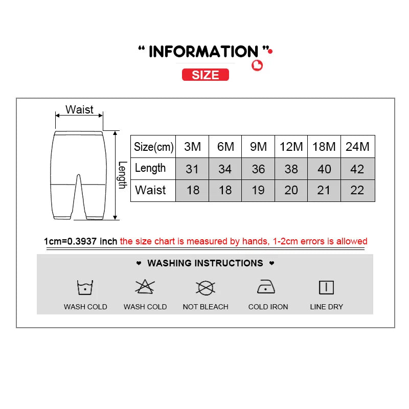 Solid Color 100%cotton Newborn Baby Pants 3/4Pieces Baby Girl Trousers 0-24M Soft Cartoon Print Baby Boy Pants Accessories