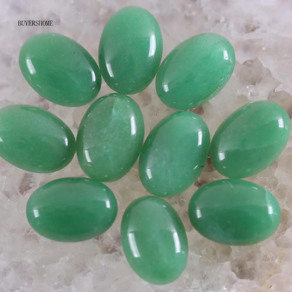 18x13MM Oval Natural Lapis Zoisite Crystal CAB Cabochon For Making Neckalce Pendant Earrings 10Pcs