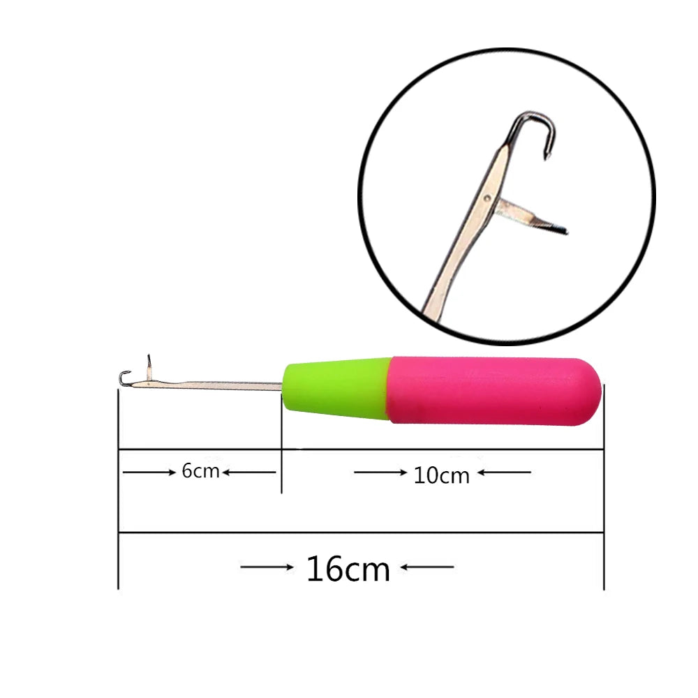Plastic Crochet Hook Needle for Hair Weaving Dreadlock Knit Hook Needle for Hair Weaving Crochet Needle Hook