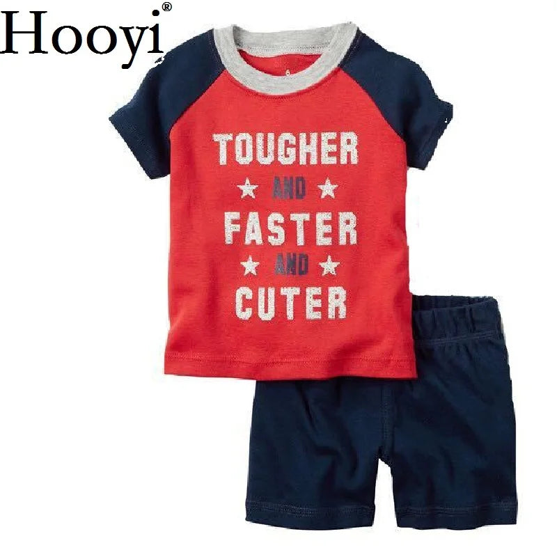 Casual Baby Clothes Suit Newborn 2PCS Clothing Sets Sailor Anchor Summer Cotton Baby T-Shirt Shorts Pant 100% Cotton Outfits Top