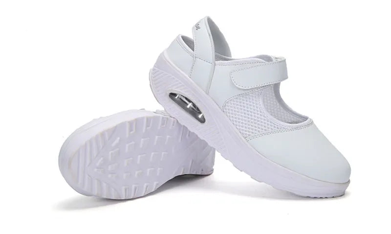 CEYANEAOSummer Fashion Nurse Shoes Ladies Air Cushion White Sneakers Women Platform Shoes 2018 New Lolita Shoes Swing E1038