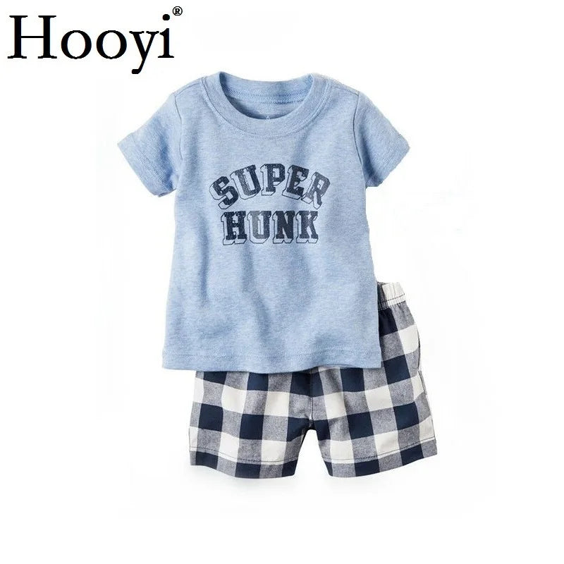 Casual Baby Clothes Suit Newborn 2PCS Clothing Sets Sailor Anchor Summer Cotton Baby T-Shirt Shorts Pant 100% Cotton Outfits Top