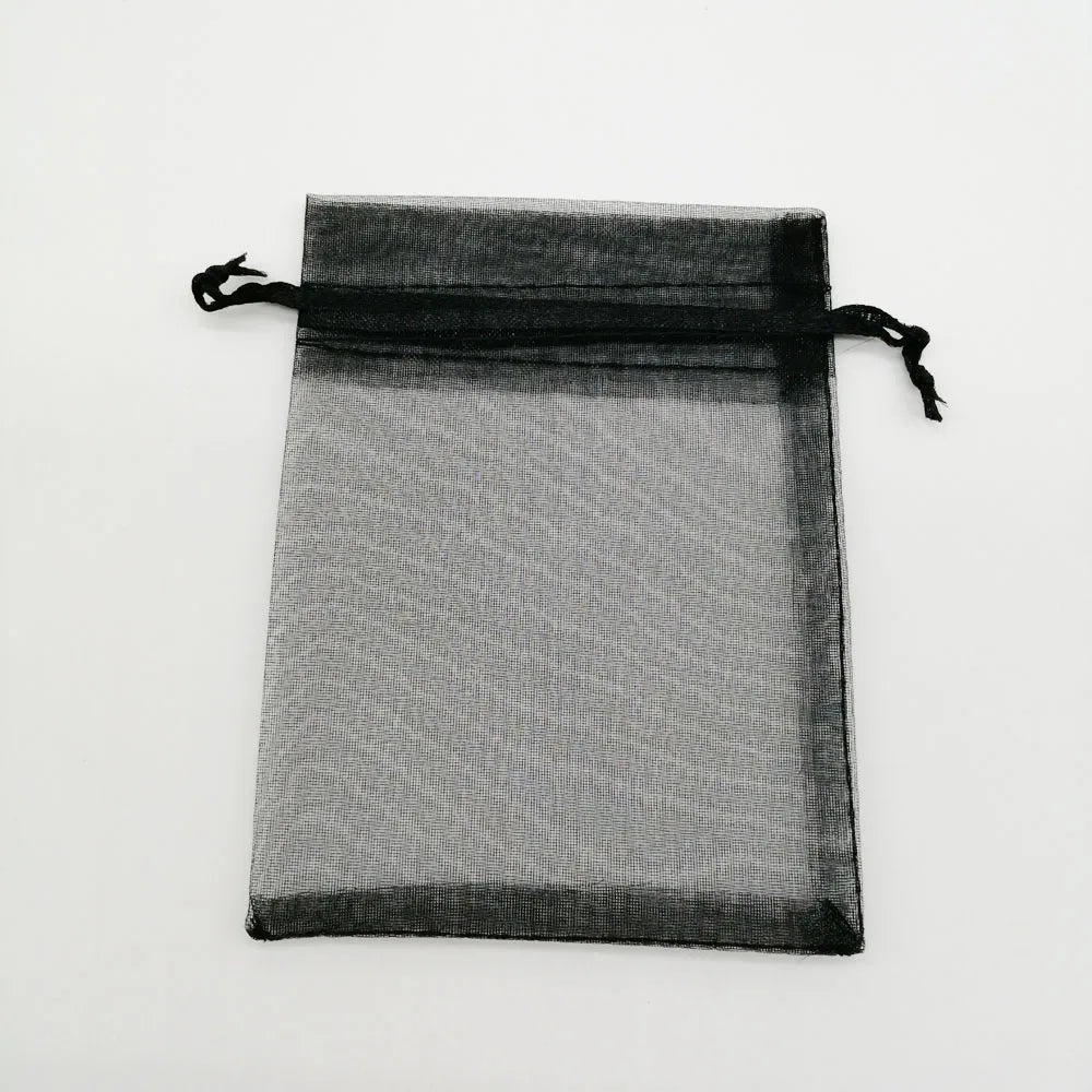 1000pcs 5x7 7x9 9x12 10x15 Small Organza Gift Bag For Jewelry Packaging Display Christmas Wedding Jewelry Storage Drawstring Bag