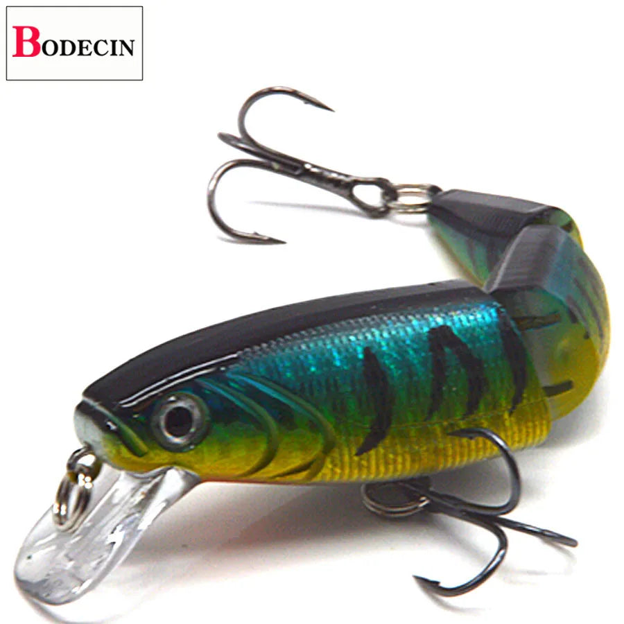 Multi Section Sea Bass Hard Fishing Lures 3D Eyes 1PCS Crankbaits Minnow Swimbait Fake Hard Bait Artificial Wobblers Carp Tackle
