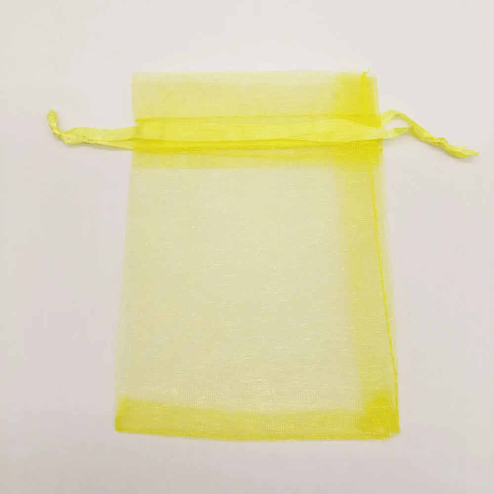 1000pcs 5x7 7x9 9x12 10x15 Small Organza Gift Bag For Jewelry Packaging Display Christmas Wedding Jewelry Storage Drawstring Bag