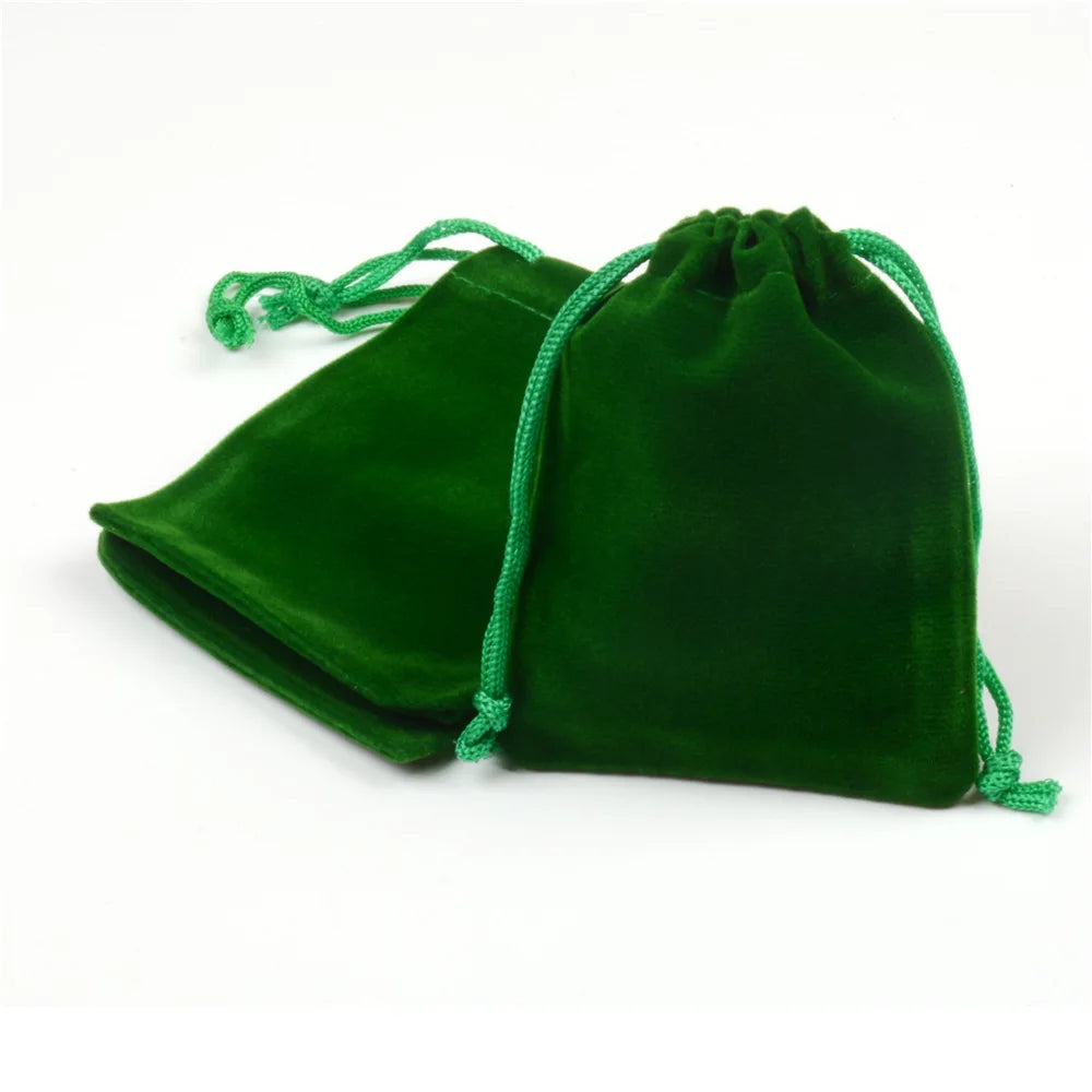100Pcs 7x9cm 9x12cm Jewelry Packaging Display Drawstring Packing Gift Bags & Pouches Coloful Velvet Pouches