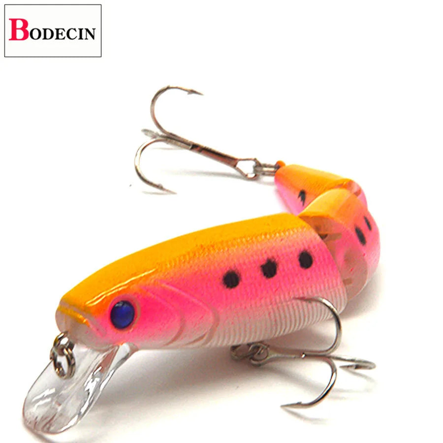 Multi Section Sea Bass Hard Fishing Lures 3D Eyes 1PCS Crankbaits Minnow Swimbait Fake Hard Bait Artificial Wobblers Carp Tackle