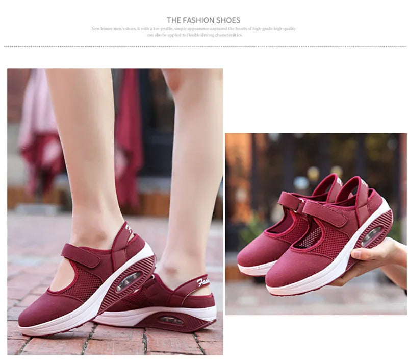 CEYANEAOSummer Fashion Nurse Shoes Ladies Air Cushion White Sneakers Women Platform Shoes 2018 New Lolita Shoes Swing E1038