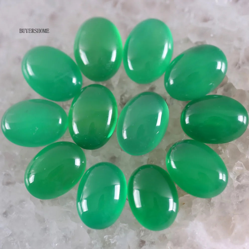 18x13MM Oval Natural Lapis Zoisite Crystal CAB Cabochon For Making Neckalce Pendant Earrings 10Pcs