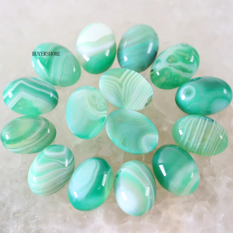 18x13MM Oval Natural Lapis Zoisite Crystal CAB Cabochon For Making Neckalce Pendant Earrings 10Pcs