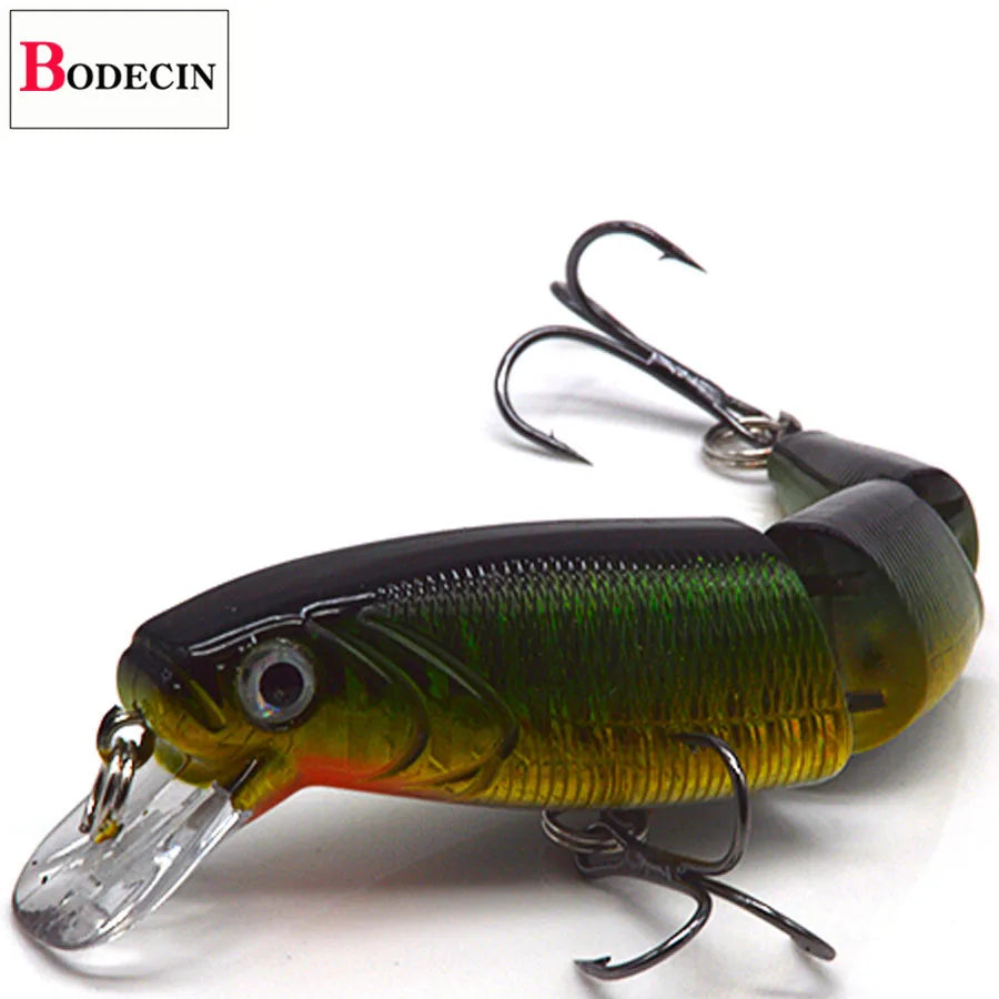 Multi Section Sea Bass Hard Fishing Lures 3D Eyes 1PCS Crankbaits Minnow Swimbait Fake Hard Bait Artificial Wobblers Carp Tackle