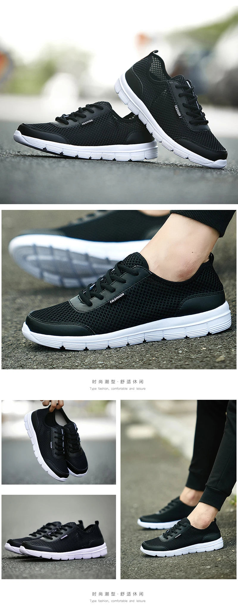 2021 men's summer new  casual shoes woman lightweight large size outdoor sports  shoes Beach shoes couple  mesh 48 yards 47 gray