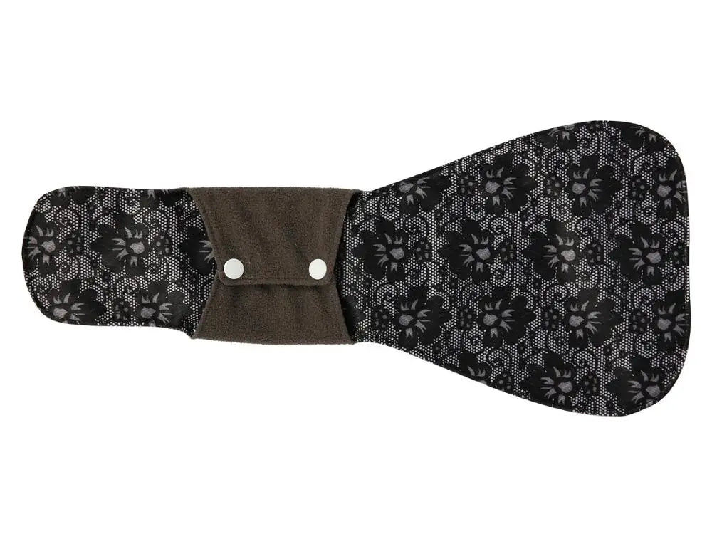 [Sigzagor] XXL Cloth Menstrual Pad Sanitary Bamboo Charcoal Reusable Overnight Post Partum 16in