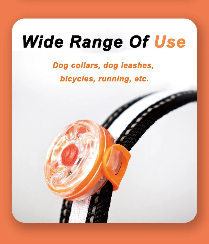 IPX7 Waterproof LED Pet Dog Cat Collar Pendant Night Safety Luminous Light Flashing Pendant With Light for Dog CatAccessories