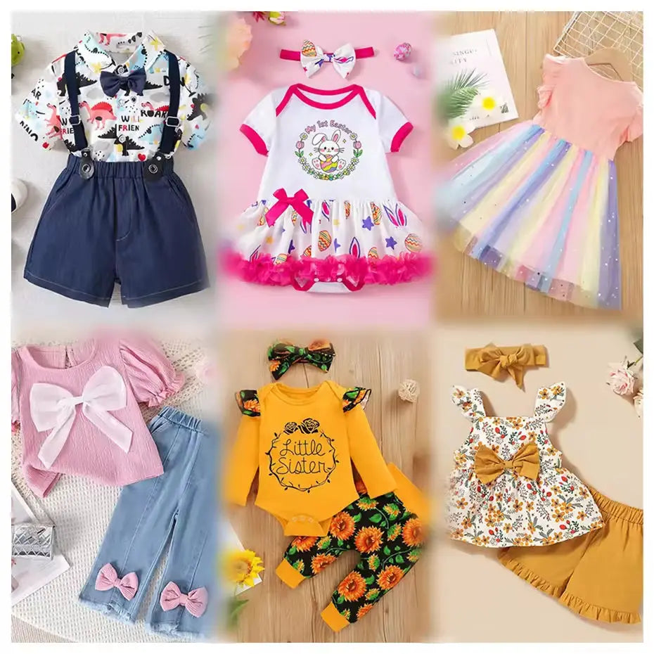 Bulk Wholesale Children's Clothing Brand New Second Hand Mixed Sizes Kids Clothes, Random Delivery Children's Clothing Bale