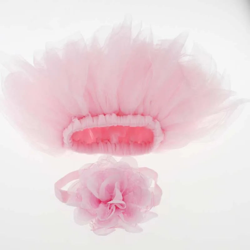 Pale Pink Baby Tutu Skirt and Headband Set Newborn Photography props Infant Cake Smash Tutus Outfit Shower Gift
