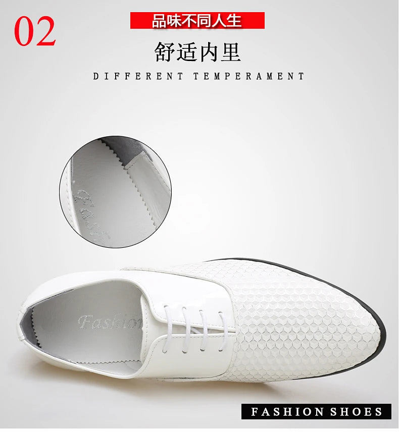 Man Dress High Heel Shoes Handmade Italian Style Party Wedding Men Shoes High Quality Leather Business Formal Elevator Shoes Men