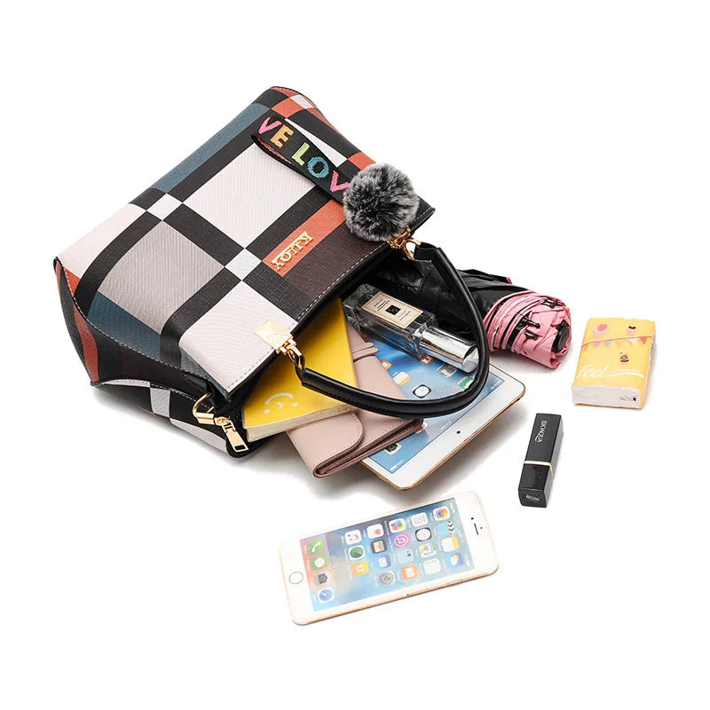 Luxury Vintage Shoulder Bags For Women Multi-Pocket Pu Leather Crossbody Bag Messenger Handbag Totes Purse bolsa feminina
