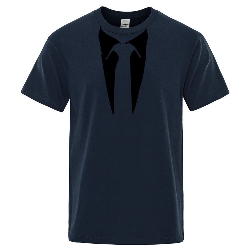 2024 New Summer Men T-shirt Homme Tees Retro Tie Funny T Shirt Man Streetwear Cotten Short Sleeve Top Tees Casual T-Shirts