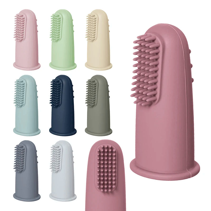3pcs Baby Soft Finger Toothbrush Silicone Infant Tooth Teeth Clean Brush Soft Silicone Bebes Oral Health Care