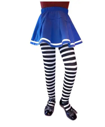 Halloween girl striped pantyhose holiday party costume props pantyhose
