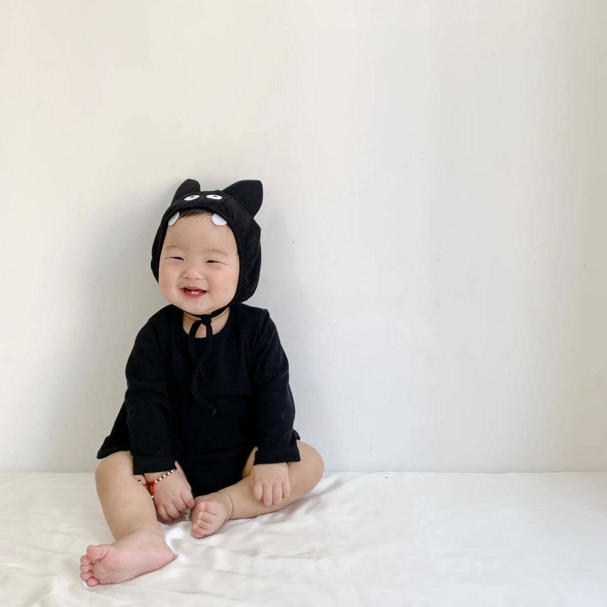 2025 Autumn New Cute Baby Boy Bodysuit Fashion Cartoon Bat Shape Baby Clothes Long Sleeve Infant Girl Jumpsuit + Hat Outfits