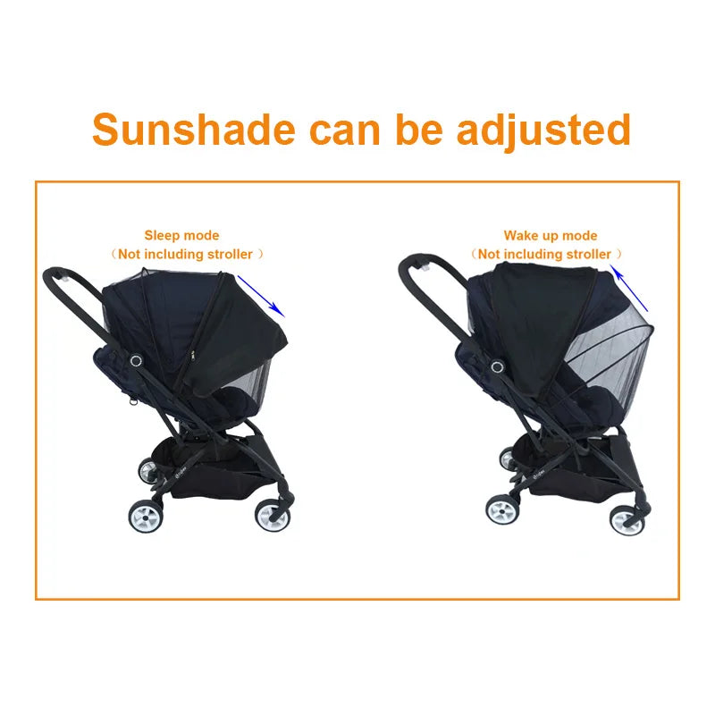 COLU KID® Baby Stroller Accessories Mosquito Net with Sun Shade for Cybex Mios Balios Eezy SS+2 Twist Libelle Beezy Stroller