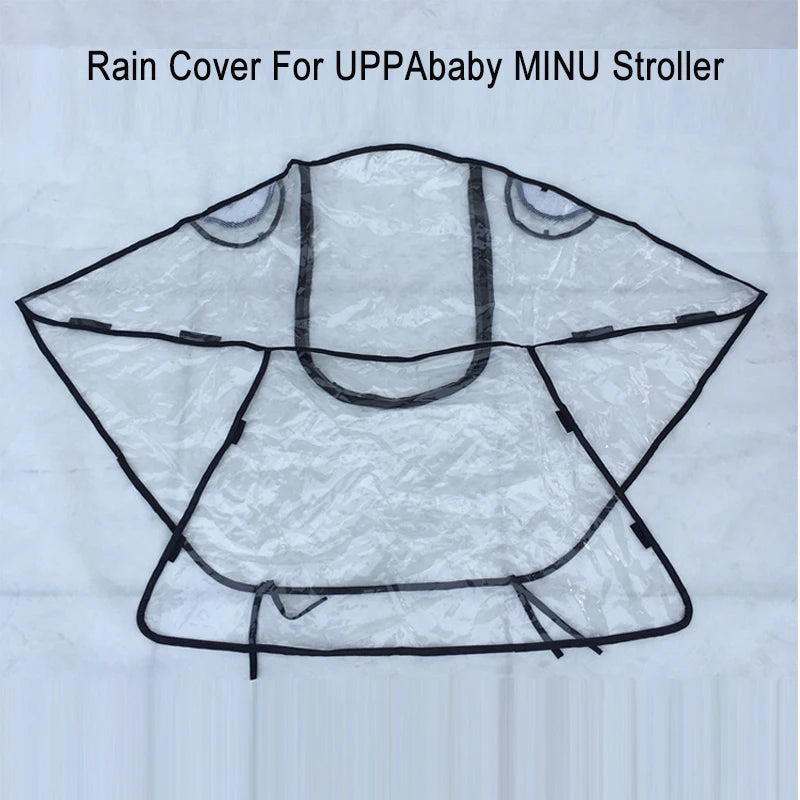 COLU KID® 1:1 Raincoat Baby Stroller Accessories Rain Cover Waterproof Cover for UPPAbaby MINU Stroller