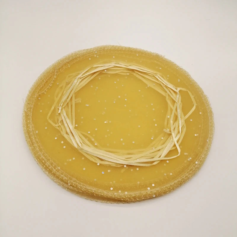 100pcs Diameter 25cm/35cm/40cm Round Drawstring Organza Jewelry Bags Jewellery Bag Jewelry Pouches Jewelry Packaging Display Bag