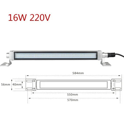 LED Milling CNC Machine Industrial Lights Explosion-proof IP68 Waterproof Oil-proof Light Workshop Working Light Long Lathe Lamp