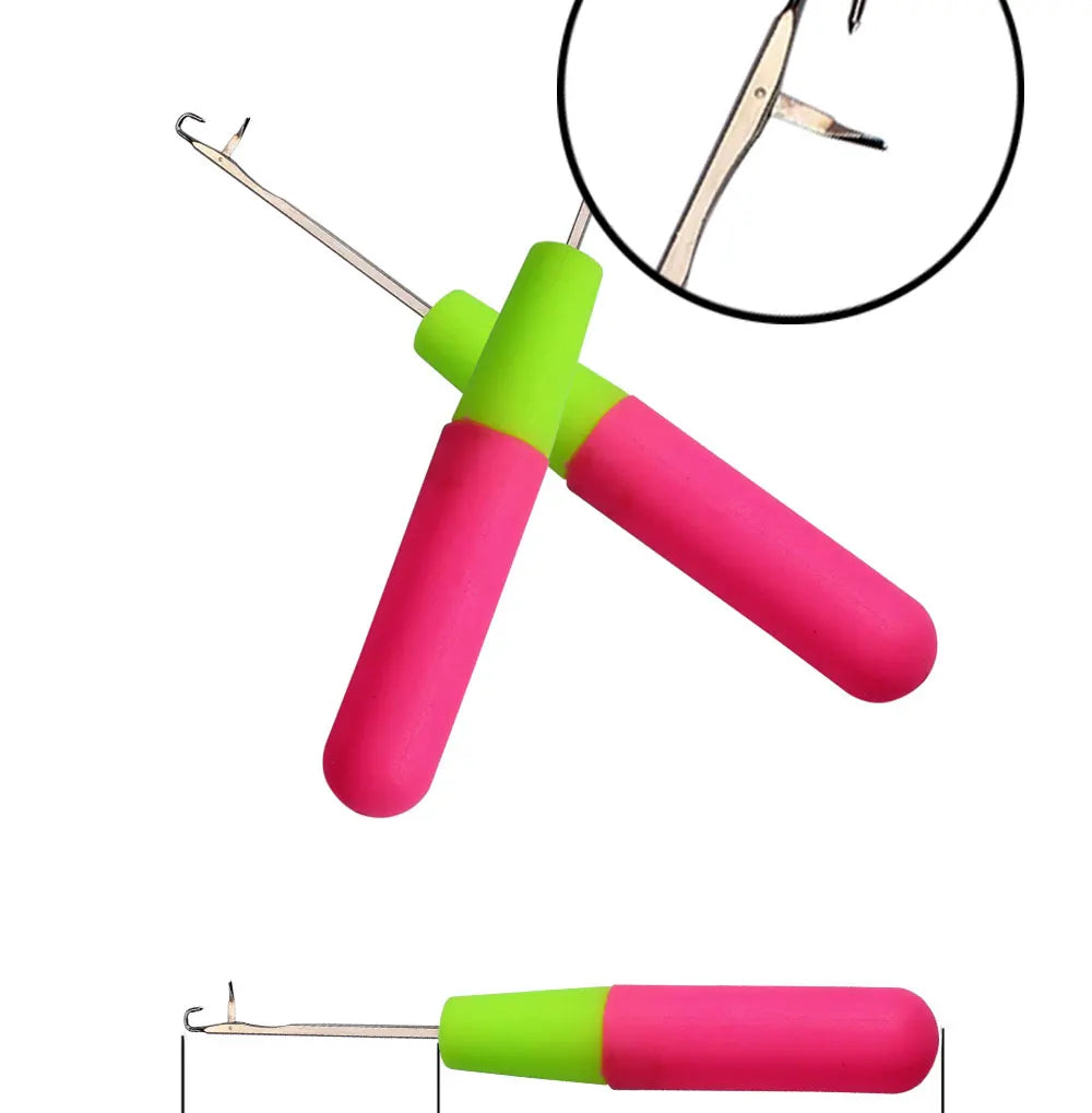 Plastic Crochet Hook Needle for Hair Weaving Dreadlock Knit Hook Needle for Hair Weaving Crochet Needle Hook