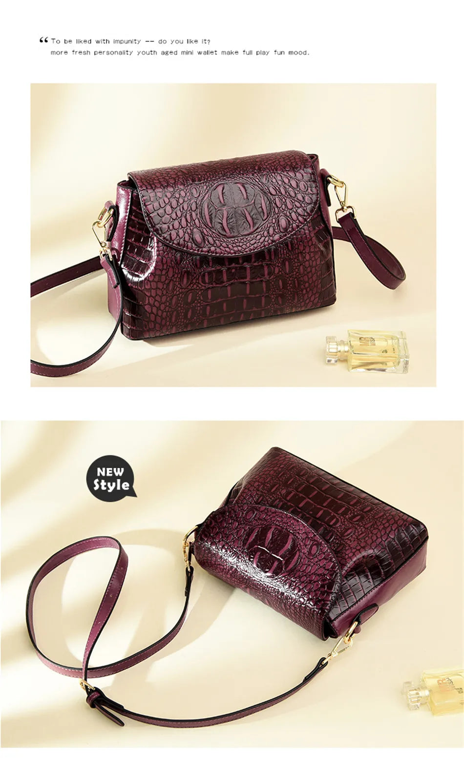 Luxury Brand Handbags For Women 2026 Sac A Main Ladies Crocodile Pattern Leather Crossbody Bags Designer New Shoulder Bag Bolsos