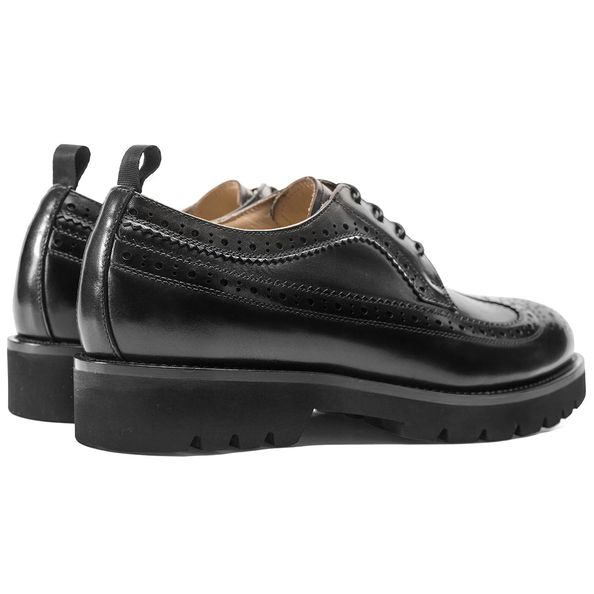 British Style Vintage Carved Business Genuine Leather Handmade Lace up Wedding Breathable  Dress Shoes for Men