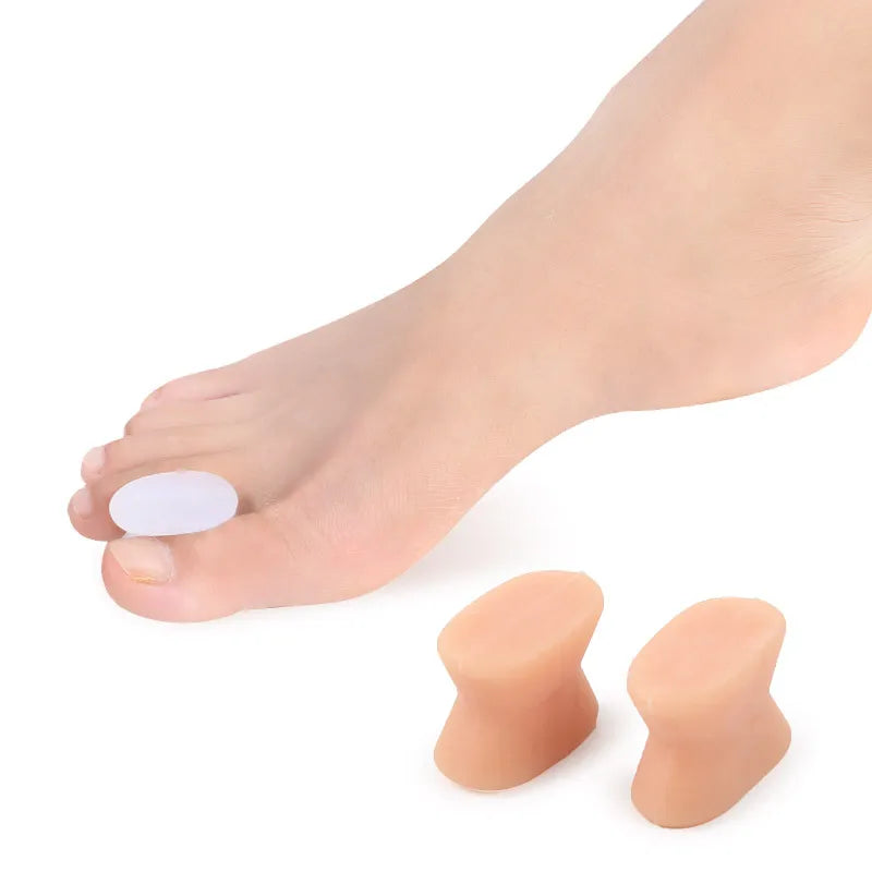 2Pcs=1Pair Gel Toe Separator Foot Care Tool Silicone Big Toe Bunion Straightener Valgus Hallux Bunion Protector Corrector