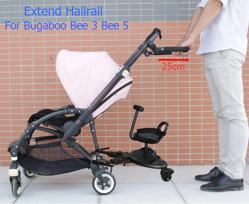 Baby stroller accessories Extend Handle Hailrail For babyzen YoYo 2 and Bugaboo Bee 6 Bee 5