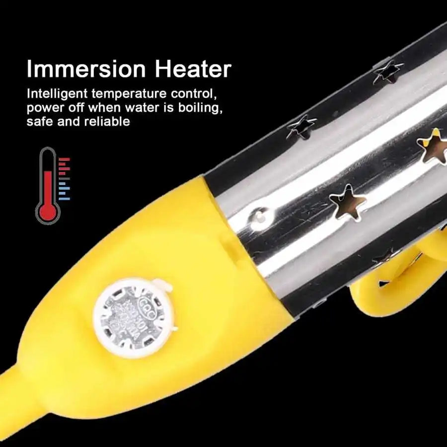 Immersion Heater Portable Electric Anti Scald Automatic Power Off Immersion Water Boiler Electric Water Heaters 2500W 220V