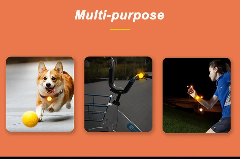 IPX7 Waterproof LED Pet Dog Cat Collar Pendant Night Safety Luminous Light Flashing Pendant With Light for Dog CatAccessories