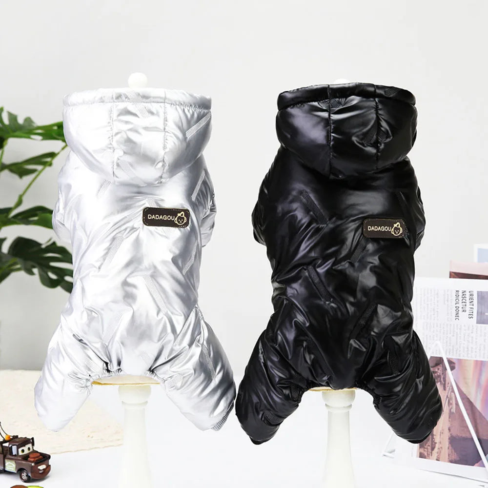 Fashion Dog Clothes Warm Thickening Dog Jacket Windproof Coat Outfit Puppy Down Jacket Winter Pet Dog Clothing Overalls for Cats