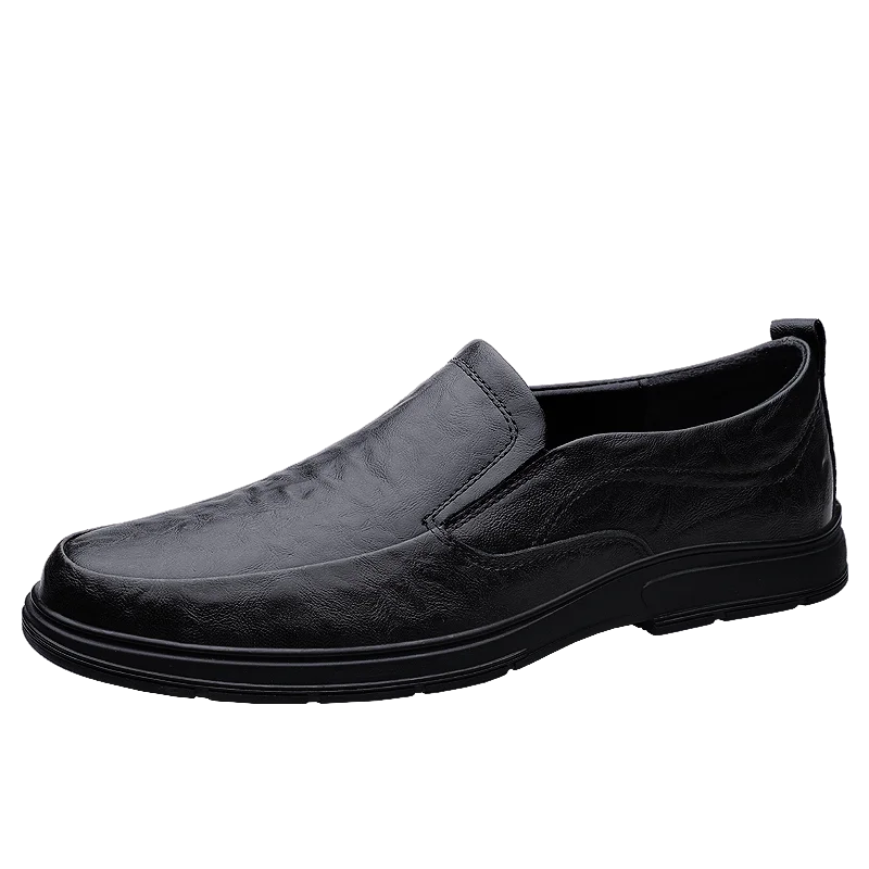 Men's Uniform Dress Oxford Loafers Derby Flats Low-top Slip on Leather Round-toe Business Casual Spring Summer Winter Breathable