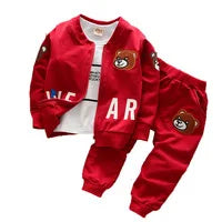 Baby Fashion Set Children Round Neck Long-Sleeved Top Solid Color Pant Suit Spring Autumn Thin New Girls Casual Sports 2Pcs 2-8Y