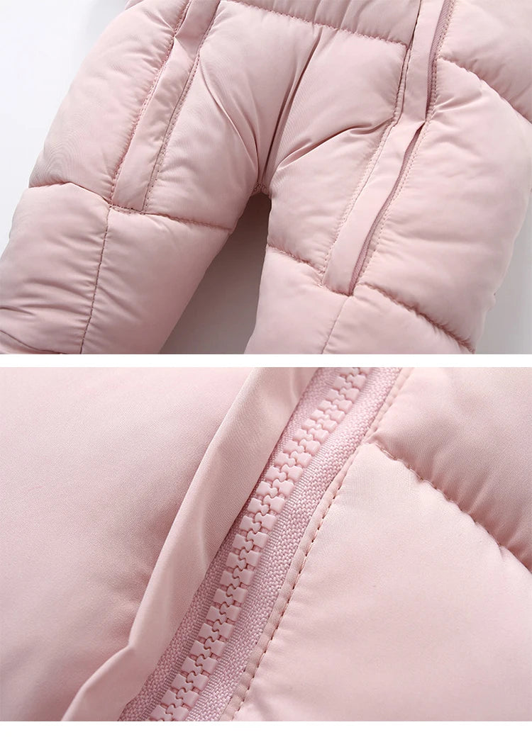 0-24 Months Newborn Baby Jumpsuit Winter Cotton Baby Romper With Gloves Hooded Thicken Boys Snowsuit Girl Clothing Set