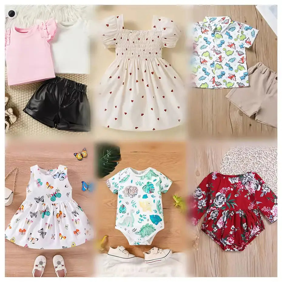 Bulk Wholesale Children's Clothing Brand New Second Hand Mixed Sizes Kids Clothes, Random Delivery Children's Clothing Bale