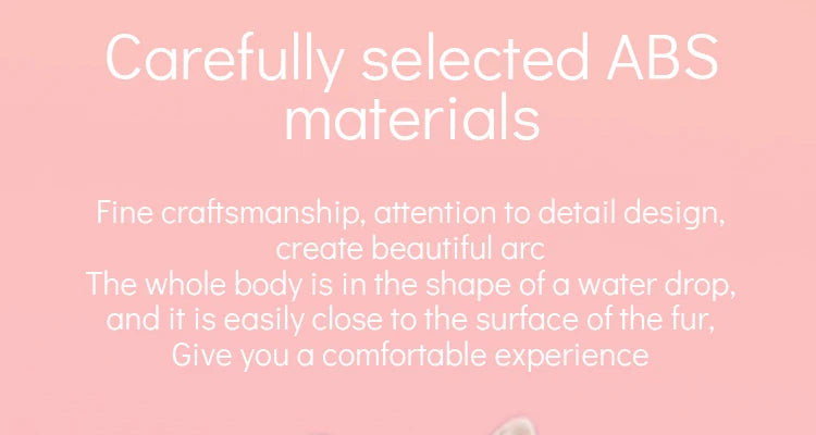 Fenice Pet Hair Trimmer Comb Dog Cat Grooming Supply Brush Slicker Tool Open Knot Steel Needle Comb Long Hair Pet  Brush